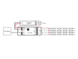 LED DRIVER con control DALI 4 canales con 4 direcciones DALI, especialmente diseñado para focos led (proyectores led, luminarias led de farolas, campanas industriales y similares) proporciona una gran economía y eficiencia.