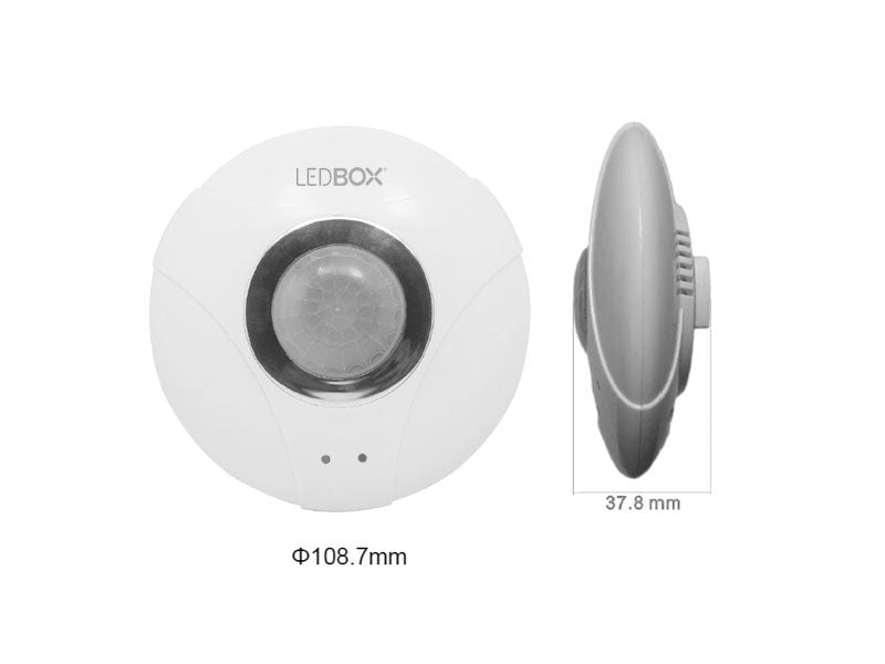 Sensor multifunción de movimiento y luminosidad que transfiere las señales recogidas a señal DALI para una fácil configuración con el resto de dispositivos de la instalación DALI. 