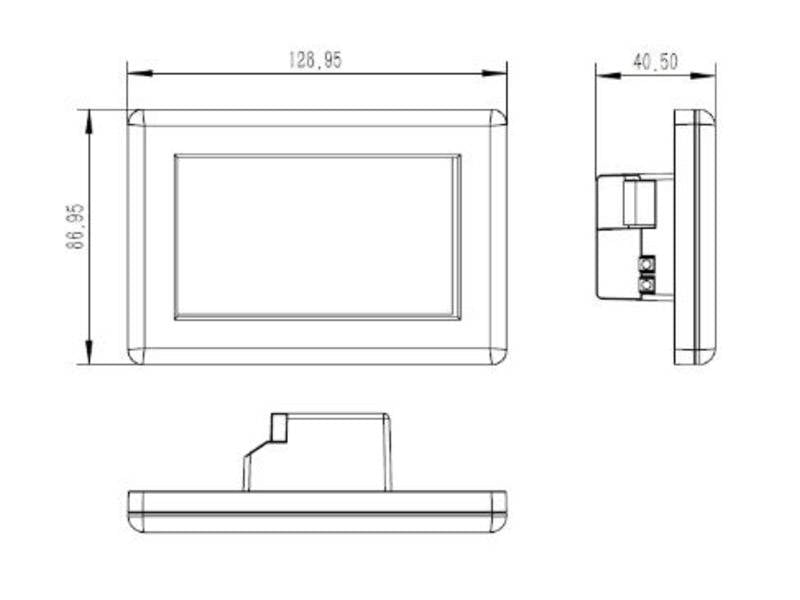 Panel táctil LCD con interface configurable que permite acceder al control de los distintos elementos del sistema DALI de una forma sencilla.