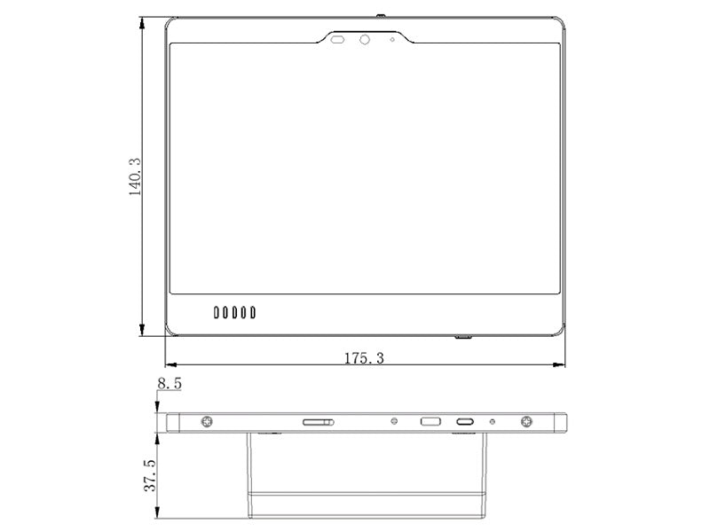 Terminal de control DALI Master con pantalla táctil color de 7" con conectividad DALI, TCP/IP, WiFi, Bluetooth, RS485, USB. Permite un control total y sencillo mediante su pantalla táctil de toda la instalación DALI conectada.