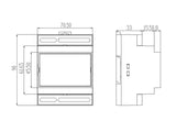 DALI fuente de alimentación carril DIN, DC16V, 250mA especialmente diseñado para alimentar el BUS DALI. Con protección contra sobrecarga y cortocircuito. y función de salida de relé automático