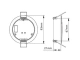 Sensor multifunción de movimiento y luminosidad que transfiere las señales recogidas a señal DALI para una fácil configuración con el resto de dispositivos de la instalación DALI. 