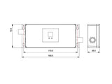 LED DRIVER de Corriente Constante (CC) con control DALI. Con 1 señal DALI para 4 canales - 4x(8,4-25,2)W. Con grado de protección IP67.