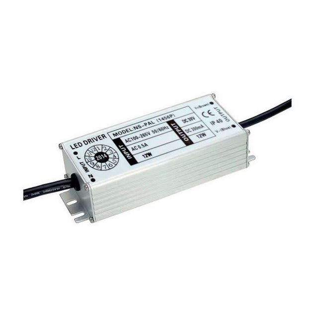 Fuente de alimentación de 12W, DC38V, 300mA Corriente Constante, para focos led