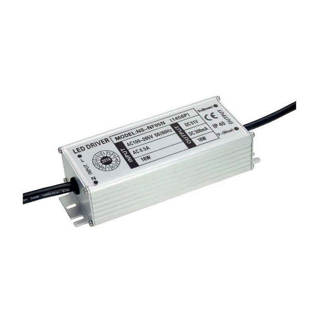 Fuente de alimentación de 16W, DC51V, 300mA Corriente Constante, para focos led