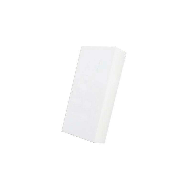 Tapa ciega de plástico color blanco para mecanismos táctiles.