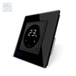 Mecanismo sencillo de 1 cuerpo con termostato de color preto y display digital táctil para controlar fácilmente la temperatura de la calefacción. Con cuerpo de aluminio y panel frontal de cristal templado con acabado de alta calidad y diseño minimalista. Incluye sonda externa.