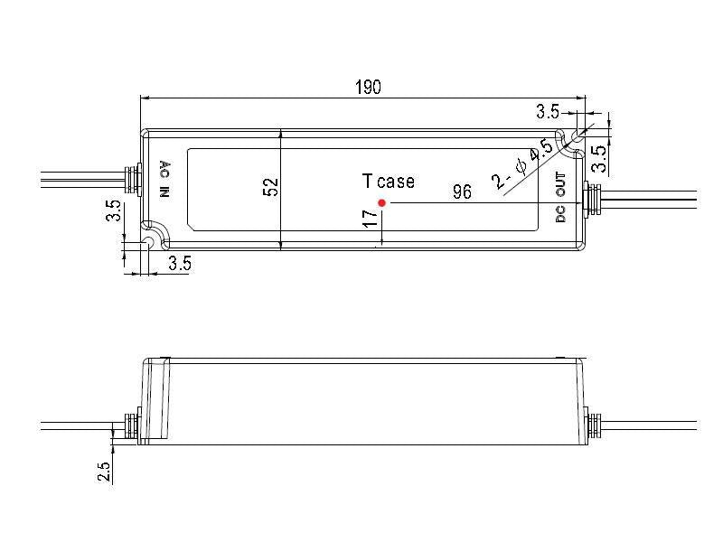 Fuente de alimentación con protección IP67, DC24V/100W/4,16A Mean Well LPV-100-24