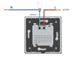 Sensor de movimiento y luminosidad de máxima calidad que permite el encendido de las luces cuando detecta movimiento en su radio de detección y la luminosidad ambiente es menor a los lux configurados.  Con panel frontal de cristal templado con acabado de alta calidad y diseño minimalista.