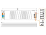 Un nuevo concepto de fuente de alimentación con 4 modos de salida de intensidad, encendido ajustable gradual o instantáneo, conectores rápidos de cables, dimensiones reducidas, refrigeración de la fuente por convección natural y protección contra sobrecargas y sobretensiones.