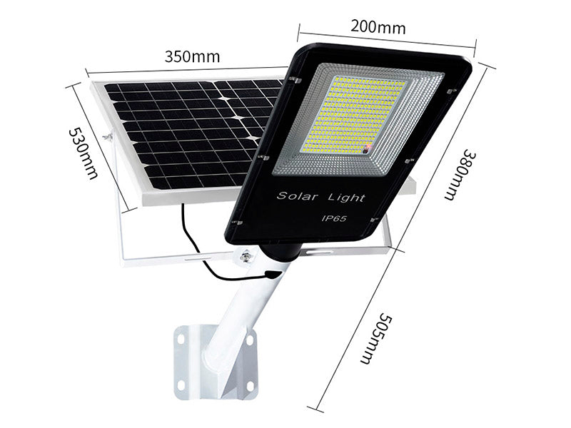 Farola LED que incorpora un sistema de alumbrado autónomo mediante energía solar. Incorpora sensor de luminosidad. Ideal para su instalación donde la red de energía eléctrica no puede llegar. Incluye mando a distancia para su control y configuración.