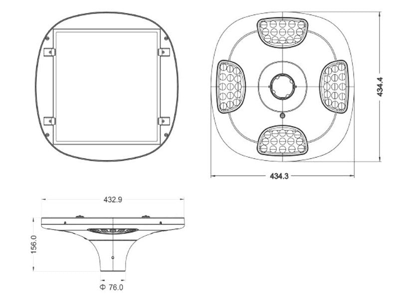 Farola LED Solar profesional fabricada en aluminio de alta calidad con un sistema de alumbrado autónomo mediante energía solar. Su batería y panel fotovoltaico profesional aseguran un funcionamiento óptimo incluso en días nublados. Ideal para su instalación donde la red de energía eléctrica no puede llegar.