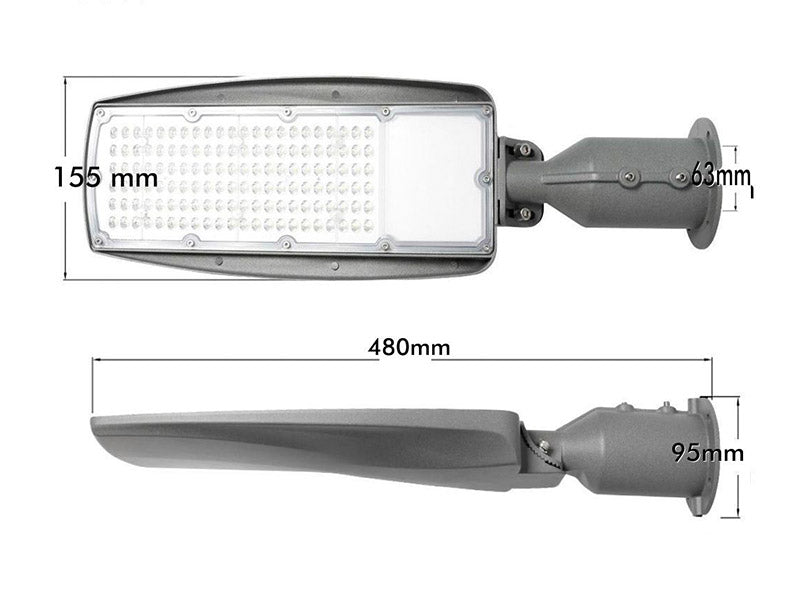 Farola de altas prestaciones LED chip Lumiled de 150lm/w, con fijación horizontal, vertical y orientable, cuerpo de aluminio fundido a presión y PMMA con nuevo diseño para evitar la acumulación de polvo y aves. Equipo de alimentación electrónico, protección IP65 Clase I con protector de sobretensión 4 KV. 