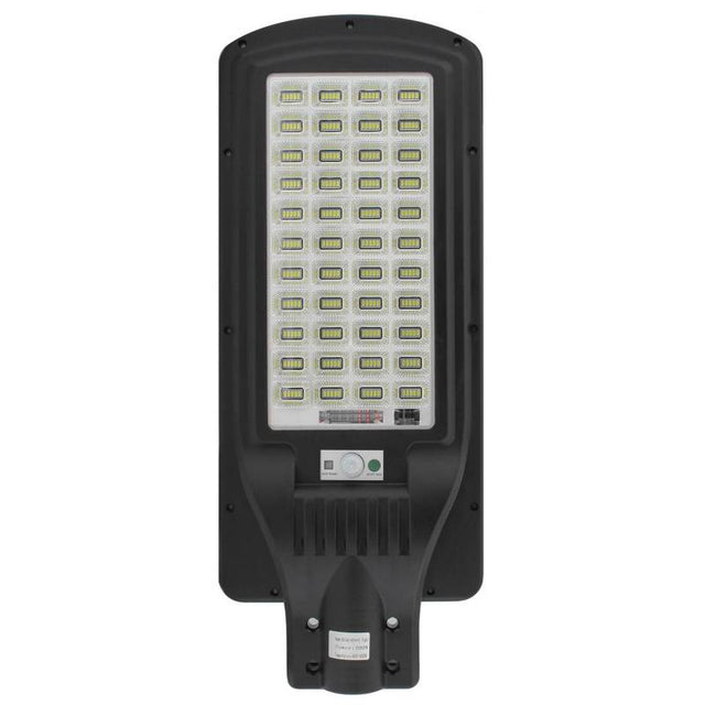 Farola LED que incorpora un sistema de alumbrado autónomo mediante energía solar. Incorpora sensor de luminosidad y movimiento.  Ideal para su instalación donde la red de energía eléctrica no puede llegar. Incluye mando a distancia para su control y configuración.