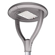 Farola LED 27W de altas prestaciones con chip LUMILEDS 135lm/w. Con fijación sobre poste y opciones de soporte horizontal, suspendido y superior. Farolas LED con cuerpo de aluminio fundido a presión y vidrio templado con nuevo diseño para evitar la acumulación de polvo y aves. Equipo de alimentación electrónico IP-66 Clase I con protector de sobretensión (10 KV). Apertura fácil para mantenimiento. Driver Meanwell o Inventronics (programable). Garantía de 5 años