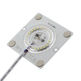 Módulo LED de 10W conexión directa a red 220v, no necesita fuente de alimentación. Diodo SMD3030. Esta nueva tecnología contiene CI (Circuito Integrado) con protección a temperatura y sobretensiones de hasta 700V.  Regulable TRIAC