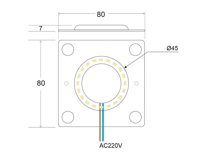 Módulo LED de 10W conexión directa a red 220v, no necesita fuente de alimentación. Diodo SMD3030. Esta nueva tecnología contiene CI (Circuito Integrado) con protección a temperatura y sobretensiones de hasta 700V.  Regulable TRIAC