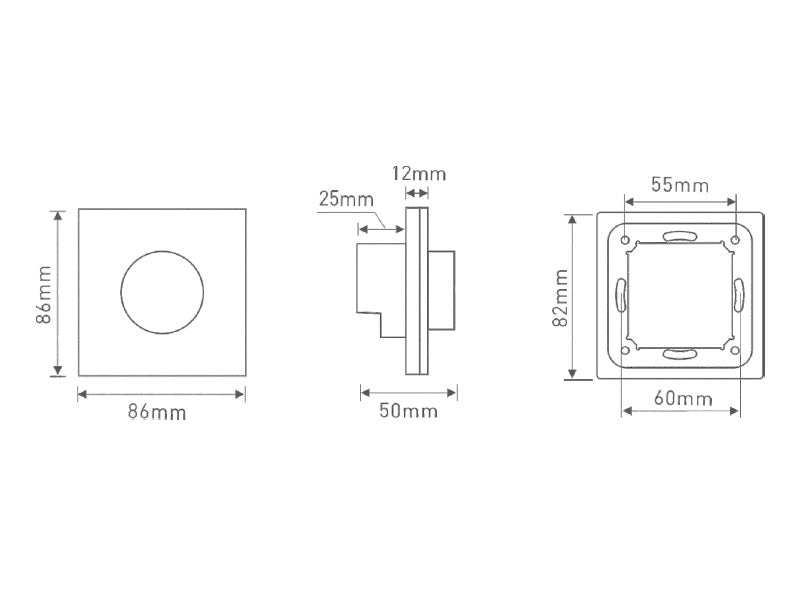 Dimmer de KOOB  0/1-10V para la regulación de intensidad de fuentes, driver o balastos con entrada 0/1-10V. 