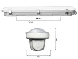 Innovadora Regleta EMERGENCIA LED con tecnología CCT - Color seleccionable (3000K-4000K-6000K) con PHILIPS Driver. Su diseño elegante presenta una cubierta semi transparente fabricada con materiales de primera calidad: Policarbonato y ABS. Incorpora batería de emergencia,  no permanente,  con hasta 2 horas de autonomía, brindando tranquilidad en situaciones críticas. Cuando la electricidad falla, la regleta aún proporciona un 20% de luminosidad, manteniendo el entorno iluminado y seguro. 