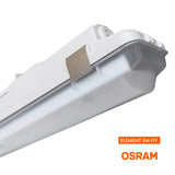 Regleta Estanca LED integrado, la solución perfecta para iluminar cualquier espacio de forma eficiente y duradera. Con potencia seleccionable de 25W a 44W esta regleta cuenta con un OSRAM Driver de alta calidad y un tamaño de 150cm que la hace ideal para cualquier tipo de instalación. Además, su diseño estanco asegura una protección total contra el polvo y la humedad, lo que la convierte en una opción perfecta para espacios de trabajo, almacenes o cualquier ambiente que requiera una iluminación de alto rend