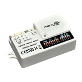 El Sensor de movimiento Merrytek MC003V dispone de una innovadora tecnología de detección con sistema HF de 5.8GHz que permite que el movimiento pueda ser detectado a través de distintos materiales como plástico, vidrio y materiales no metálicos delgados.