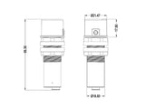 Sensor crepuscular con chasis para campanas industrailes LED con driver regulable de 1-10V.  Regula la luz natural (Daylight Regulation, DLR)  y reduce gradualmente el flujo de la luminaria cuando el nivel de iluminación sobre el plano de trabajo bajo el sensor está por encima del valor seleccionado. No necesita de alimentación externa. 