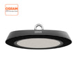 Campana LED industrial UFO Slim con 150lm/w para iluminación industrial profesional y de máxima calidad. Alta potencia y eficiencia, con chip LED OSRAM de alta luminosidad y máxima garantía.. Diseñado para talleres, fábricas y almacenes. 5 años garantía.