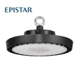 Campana LED industrial UFO Slim con 130lm/w para iluminación industrial profesional y de máxima calidad. Alta potencia y eficiencia y máxima garantía. Diseñado para talleres, fábricas y almacenes. Intensidad ajustable por TRIAC compatible con la mayoría de los reguladores del mercado.