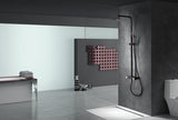 Conjunto Ducha Monomando Suecia Negro Oro Rosa [BDC032/NOR]