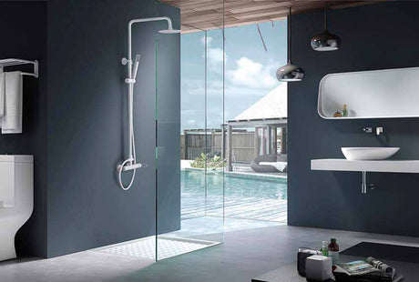 Conjunto Ducha Monomando Milos Blanco Mate [BDY027/BL]