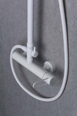 Conjunto Ducha Monomando Milos Blanco Mate [BDY027/BL]