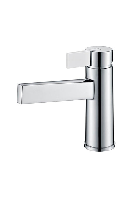 Monomando Lavabo Elba Cromo/Blanco [BDA022-1BL]