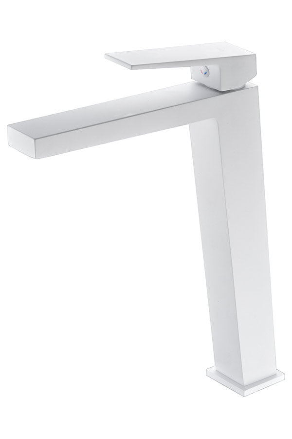 Monomando Lavabo Alto Art Blanco Mate [BDAR025-3BL]
