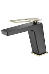 Monomando Lavabo Suecia Negro Oro [BDC032-1NGOLD]