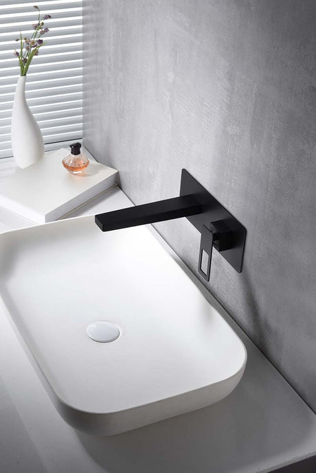 Monomando Empotrado Lavabo Suecia Negro Mate [BDC032-4NG]
