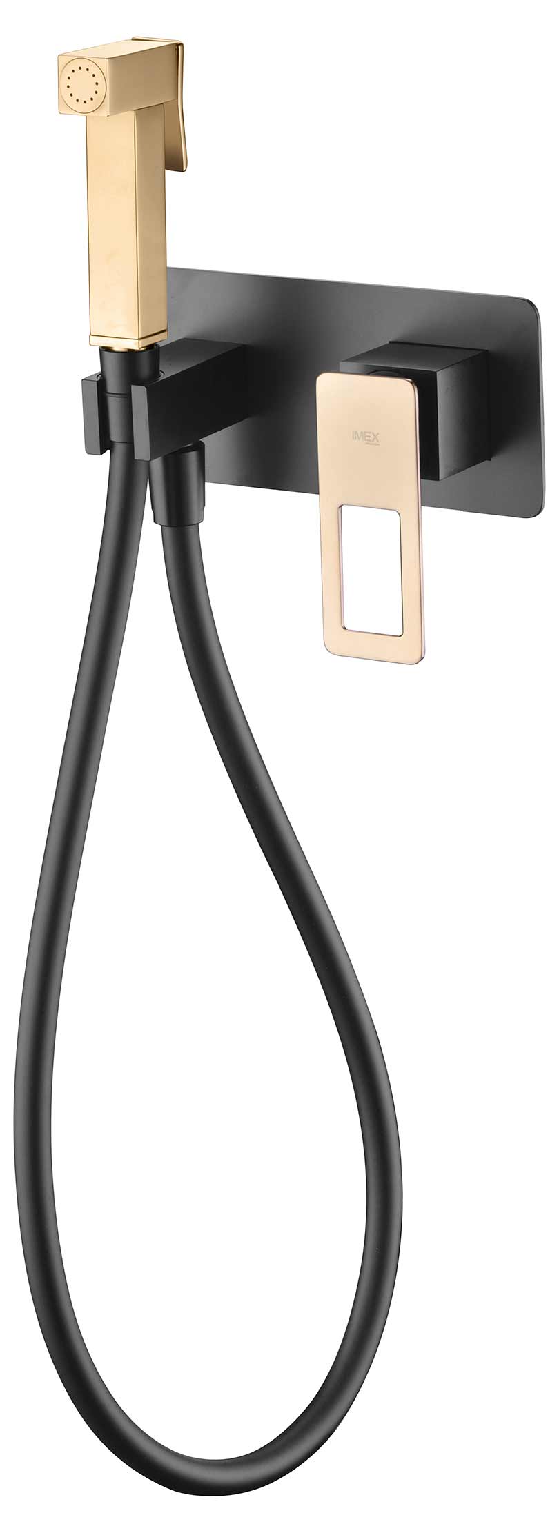 Monomando Empotrado Bidé Suecia Negro Oro [BDC032-5NGOLD]
