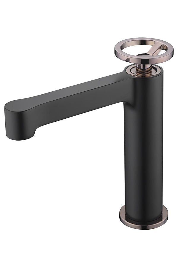 Monomando Lavabo Olimpo Negro Oro Rosa [BDC033-1NOR]
