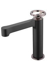 Monomando Lavabo Olimpo Negro Oro Rosa [BDC033-1NOR]