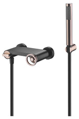 Monomando Kit Ducha Olimpo Negro Oro Rosa [BDC033-5NOR]