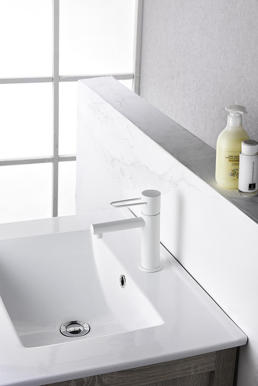 Monomando Lavabo Milos Blanco Mate [BDY027-1BL]
