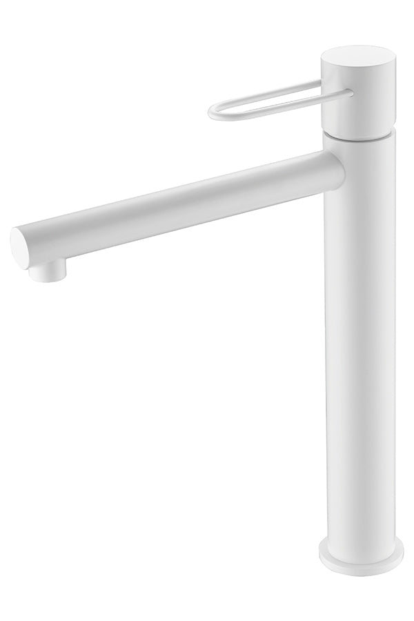 Monomando Lavabo Alto Milos Blanco Mate [BDY027-3BL]