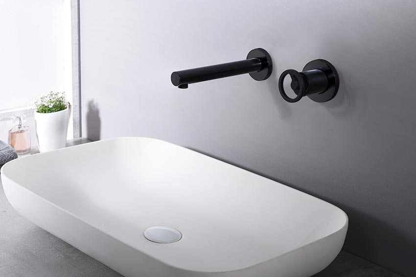 Monomando Empotrado Lavabo Olimpo Negro Mate [GLC033/NG]