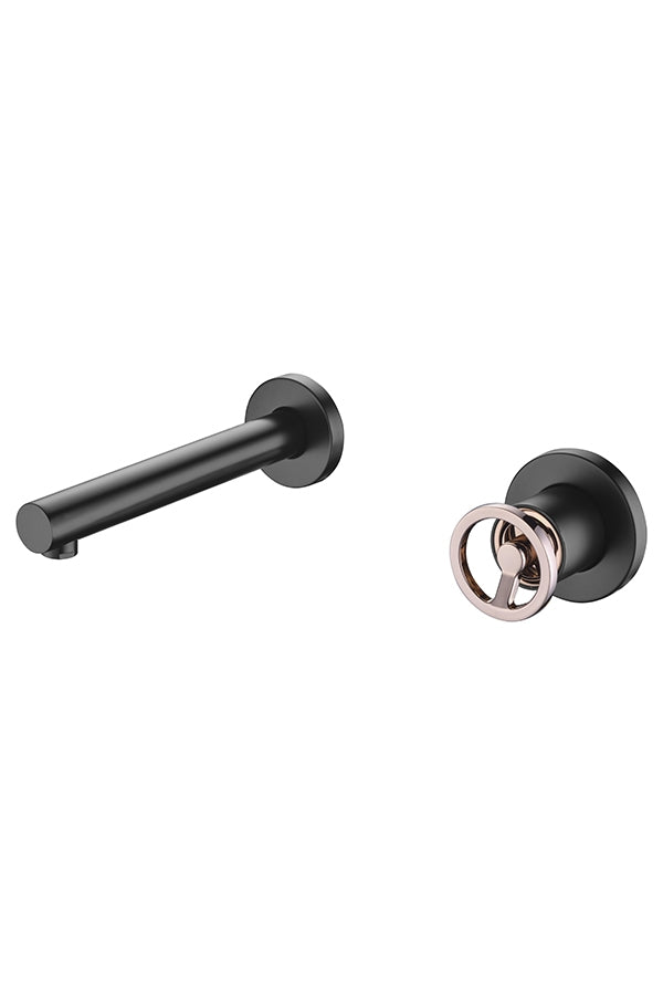 Monomando Empotrado Lavabo Olimpo Negro Oro Rosa [GLC033/NOR]