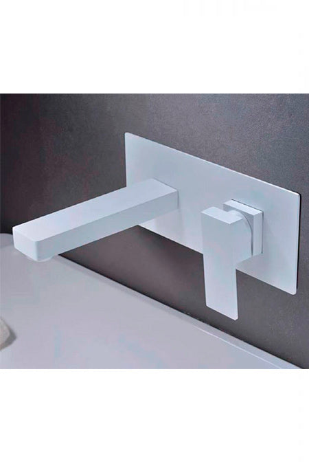 Monomando Empotrado Lavabo Suiza Blanco Mate [GLE020/BL]