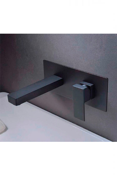 Monomando Empotrado Lavabo Suiza Negro Mate [GLE020/NG]