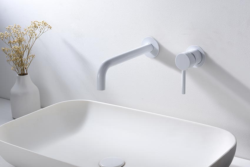 Monomando Empotrado Lavabo Etna Blanco Mate [GLT023/BL]