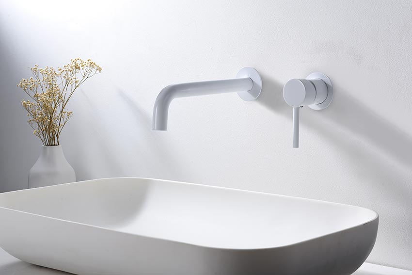 Monomando Empotrado Lavabo Etna Blanco Mate [GLT023/BL]