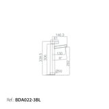 Monomando Lavabo Alto Elba Cromo/Blanco [BDA022-3BL]
