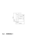Monomando Lavabo Bremen [BDB006-1]
