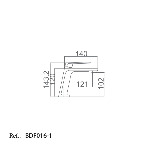 Monomando Lavabo Fiyi [BDF016-1]
